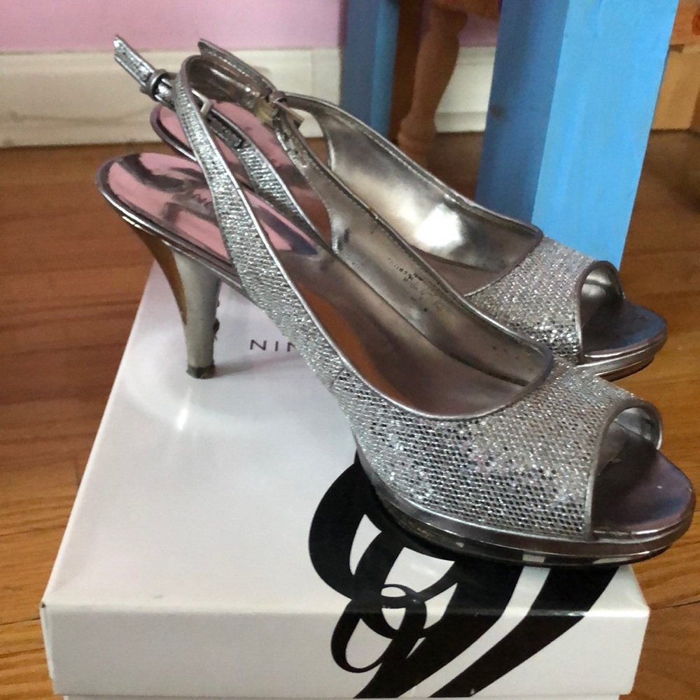 Silver shoes
